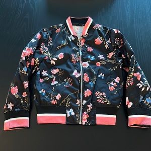 Urban Republic Floral Girls Bomber Jacket